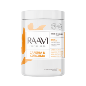 CREME DE MASSAGEM CORPORAL CAFEÍNA E CÚRCUMA - REDUTOR DE CELULITE